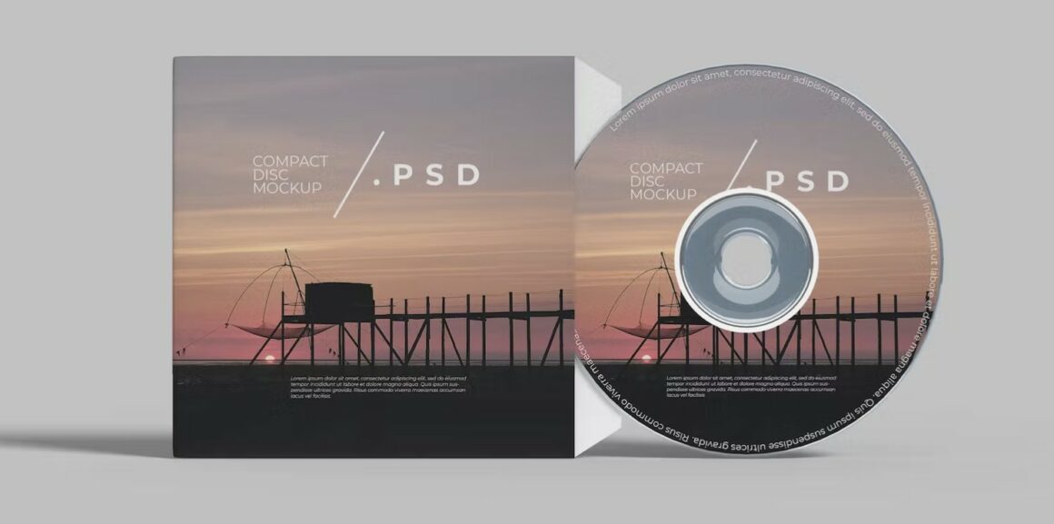 Cover and Compact Disc Mockup