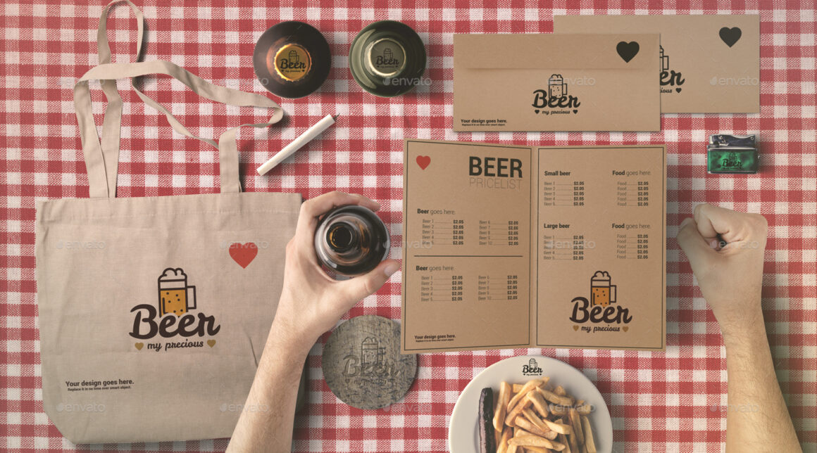 Beer & Bar Mockup & Hero Images Scene Generator