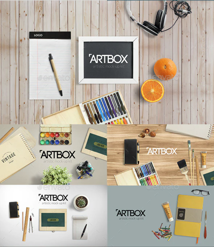 ArtBox - Artistic Mockup Kit and Scene Generator (Mockups Scene Creator)