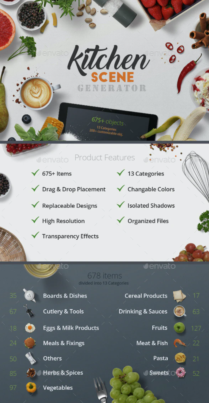 Kitchen Scene Generator (Mockups Scene Creator)