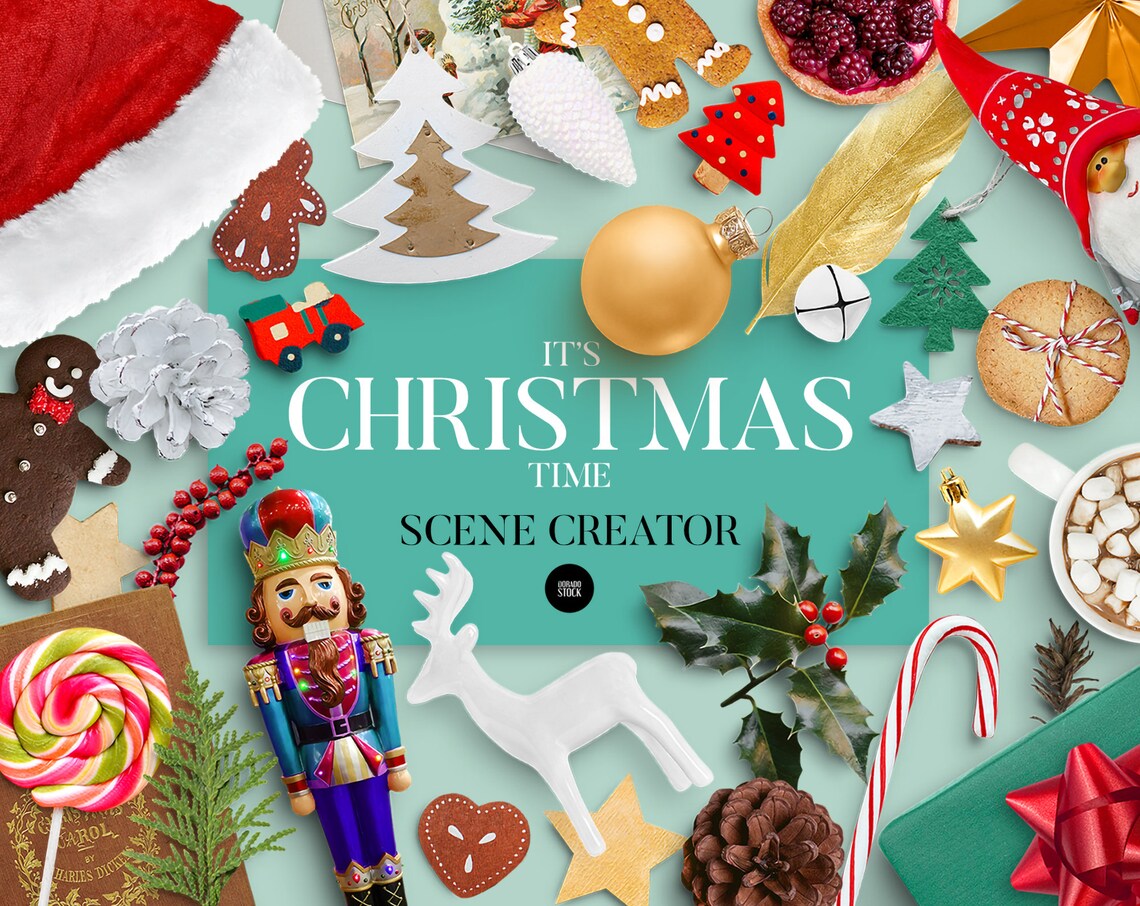 Christmas scene creator / Isolated files (Mockups Scene Creator)