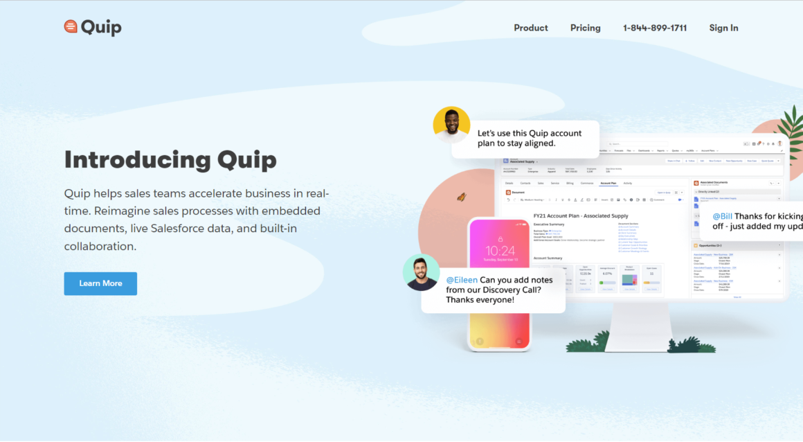 Quip productivity tool