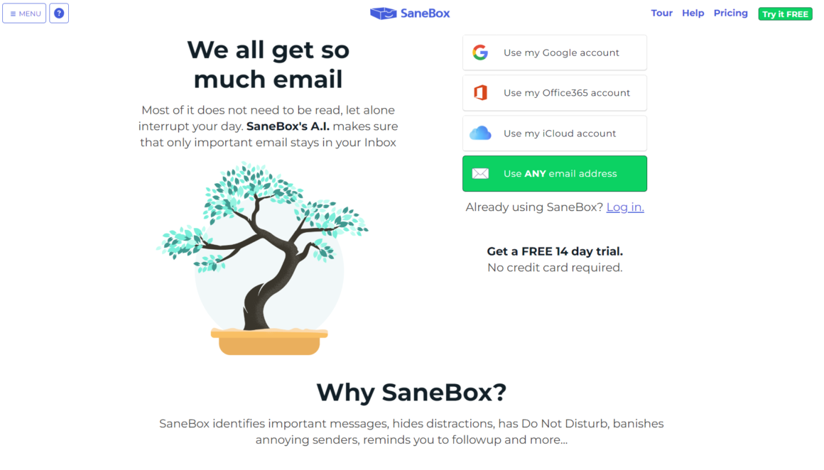 SaneBox | Email Management for Any Inbox