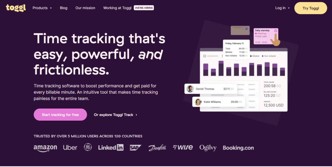 Toggl: Time Tracking, Project Planning & Hiring Software