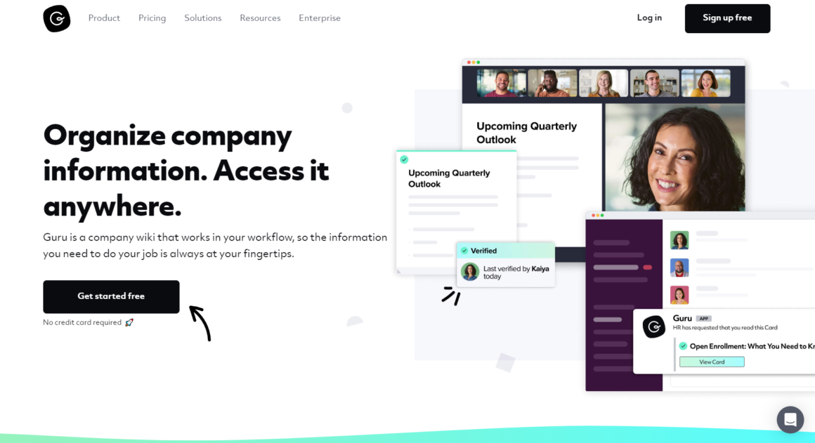 Guru | Organize company information & access it anywhere