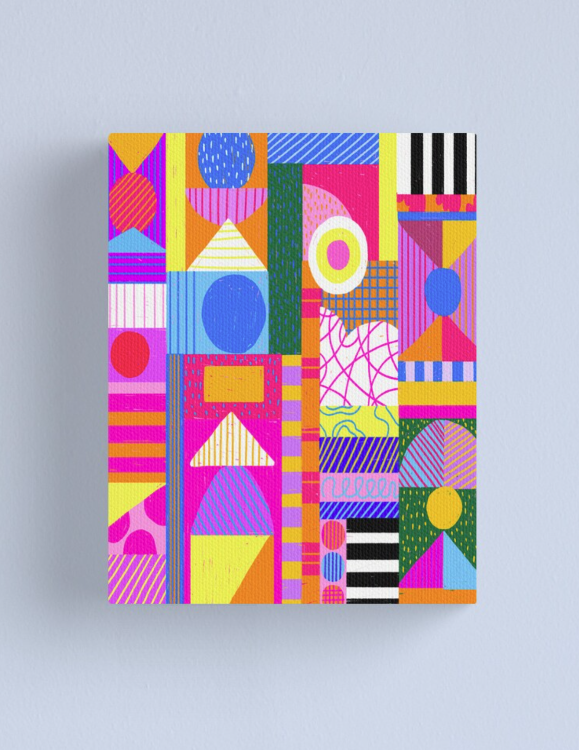 Fragments - abstract illustration Canvas Print