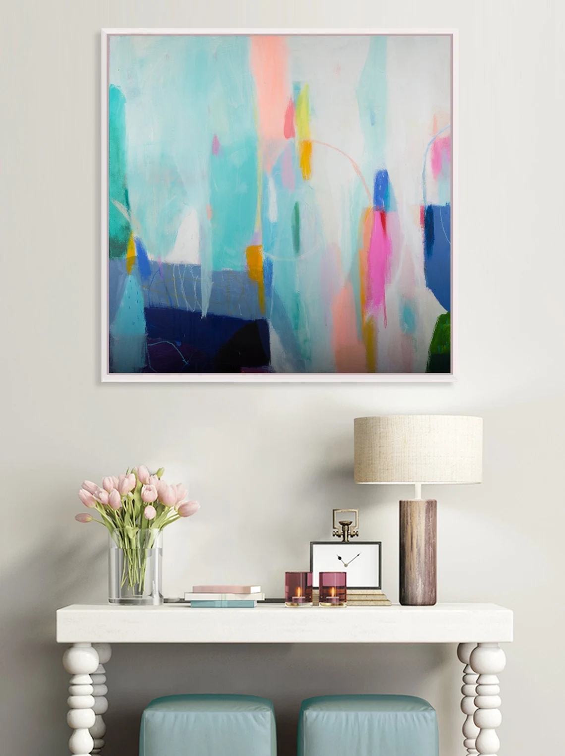 Original abstract painting on canvas