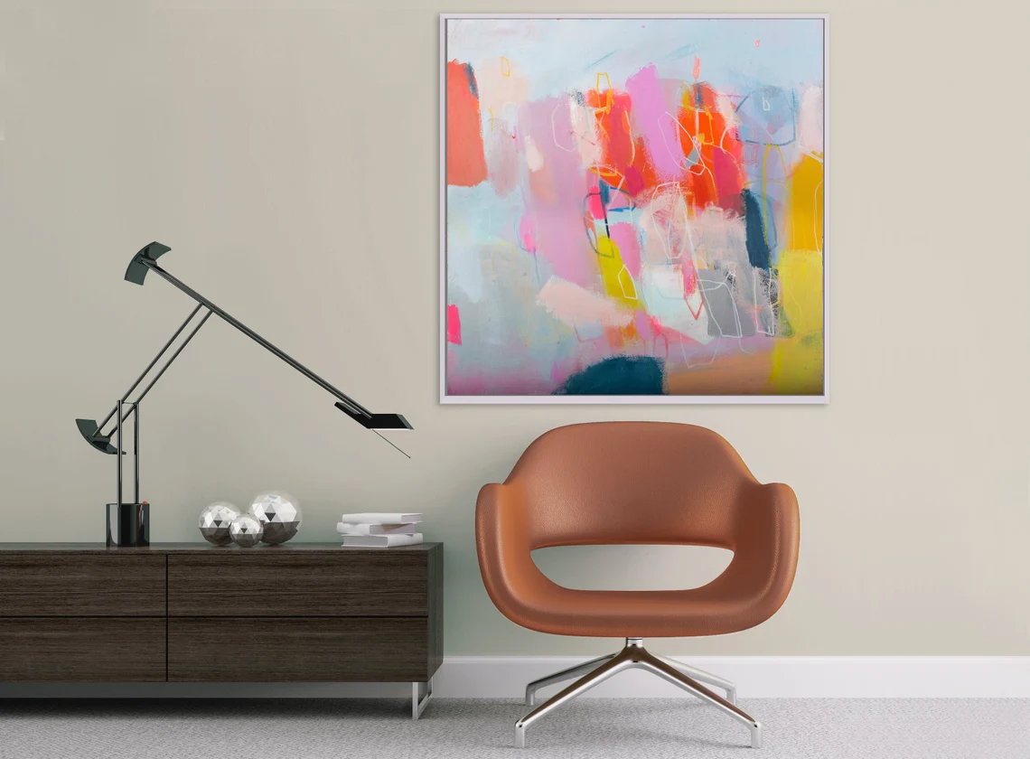 Large original abstract painting on canvas