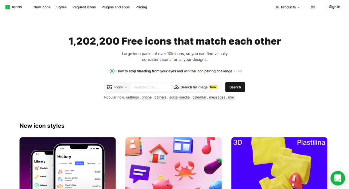 Icons8 - 1,202,200 Free icons that match each other