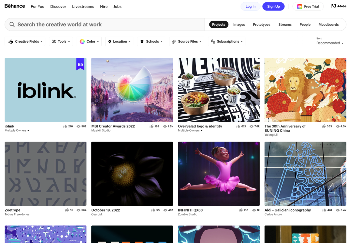 Behance - Photos, Videos, Logos, Illustrations and Branding on Behance (Tools and Resources for Creators)