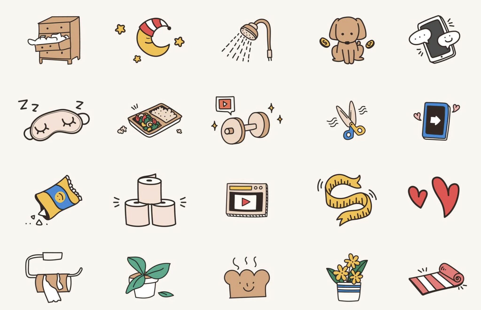 30 cute icon packs for download inspiration productivity for everyone