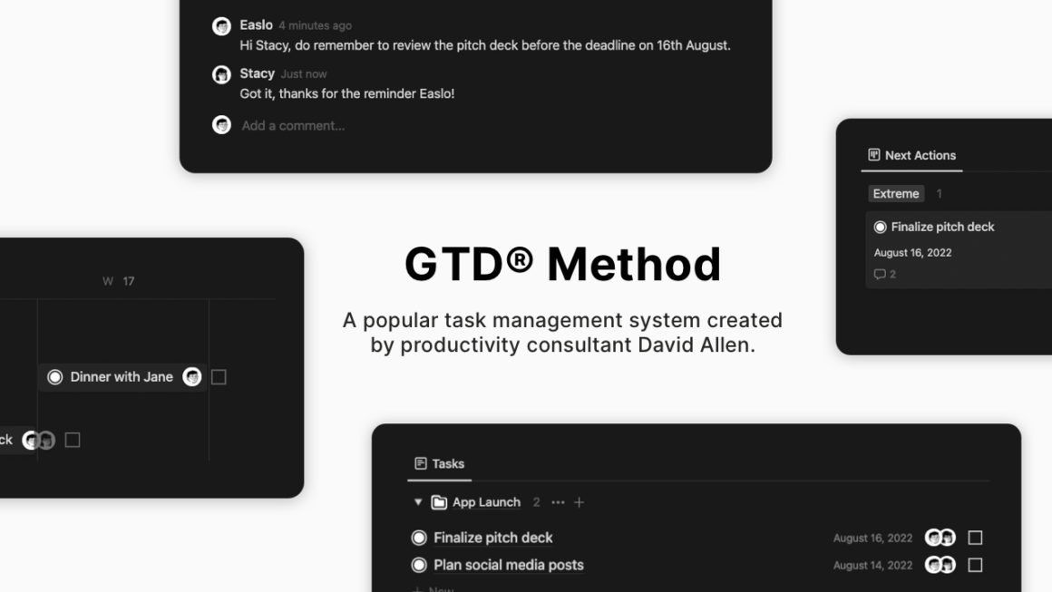 Getting Things Done (GTD) Dashboard for Notion Template