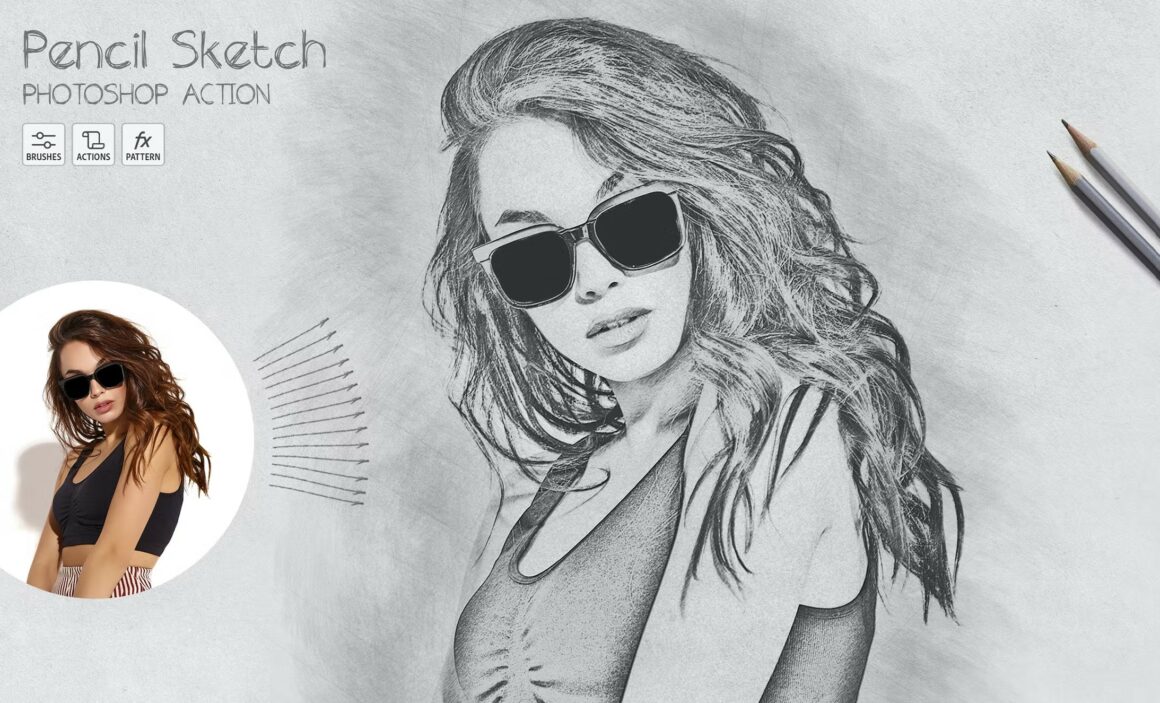 Pencil Sketch Photoshop Actions