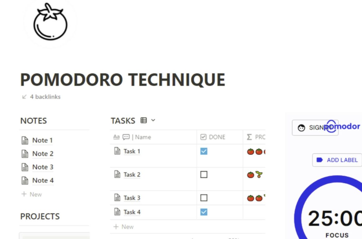 Notion Pomodoro