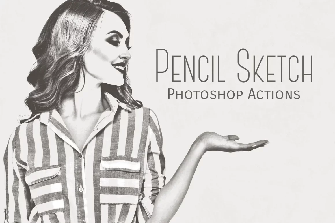 Ink Pen Sketch Photoshop Action  PSD design