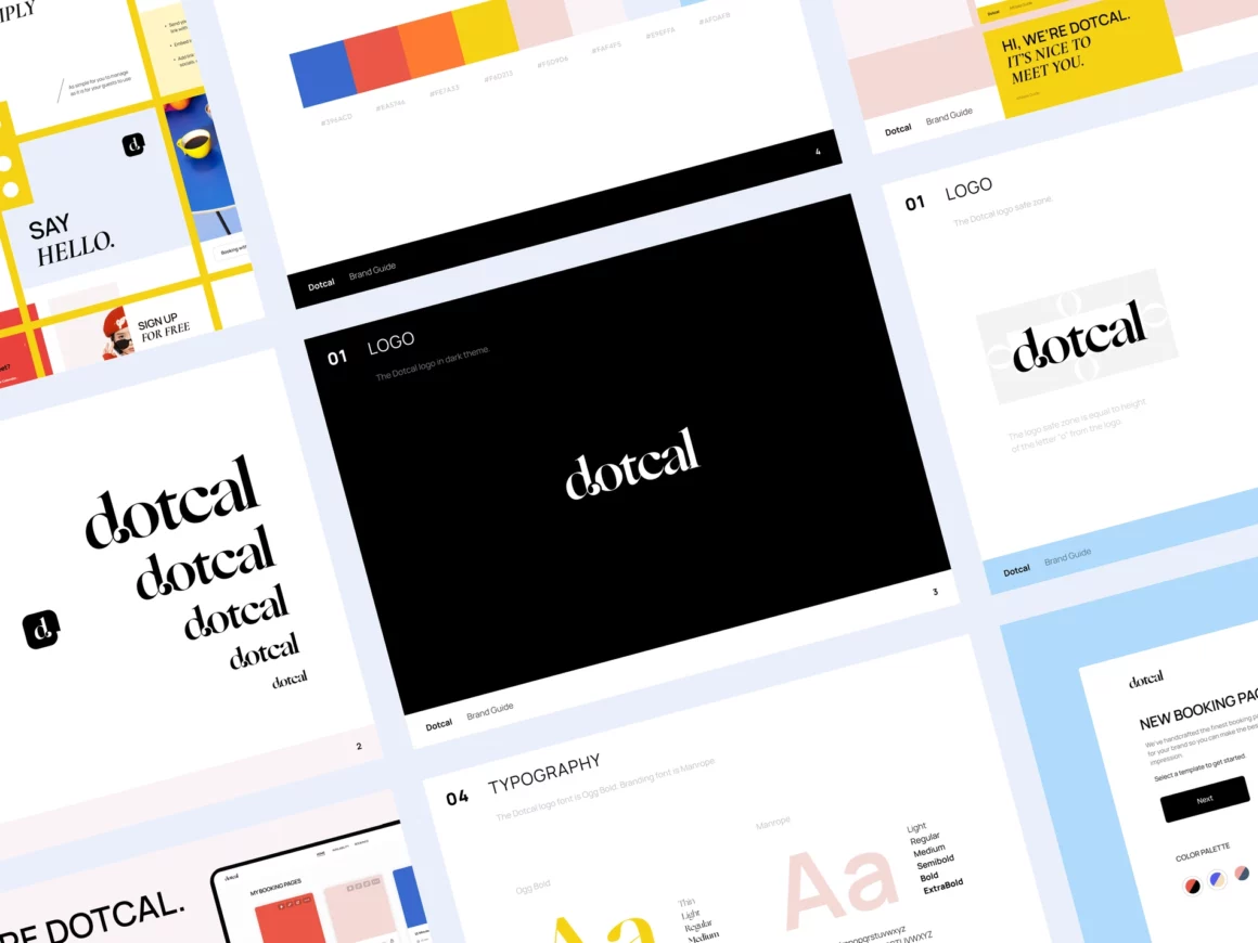 Dotcal - Brand Guideline & Identity for Booking Service by Outcrowd