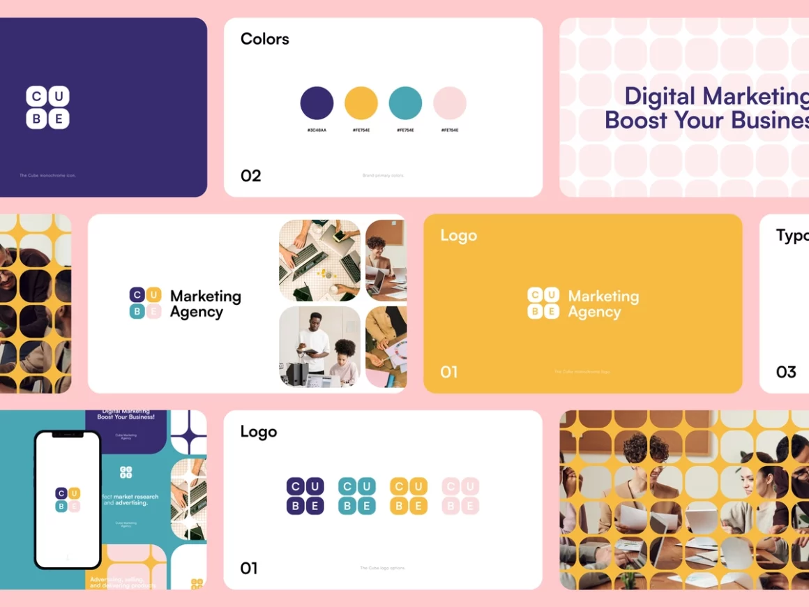 Cube - Brand Identity for Marketing Agency