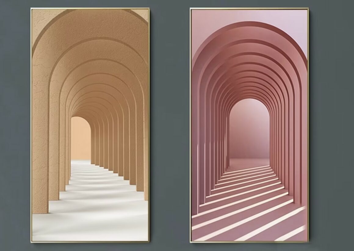 Modern Time Tunnel Wall Decor