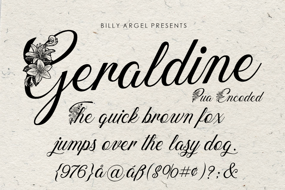 Free Romantic Font