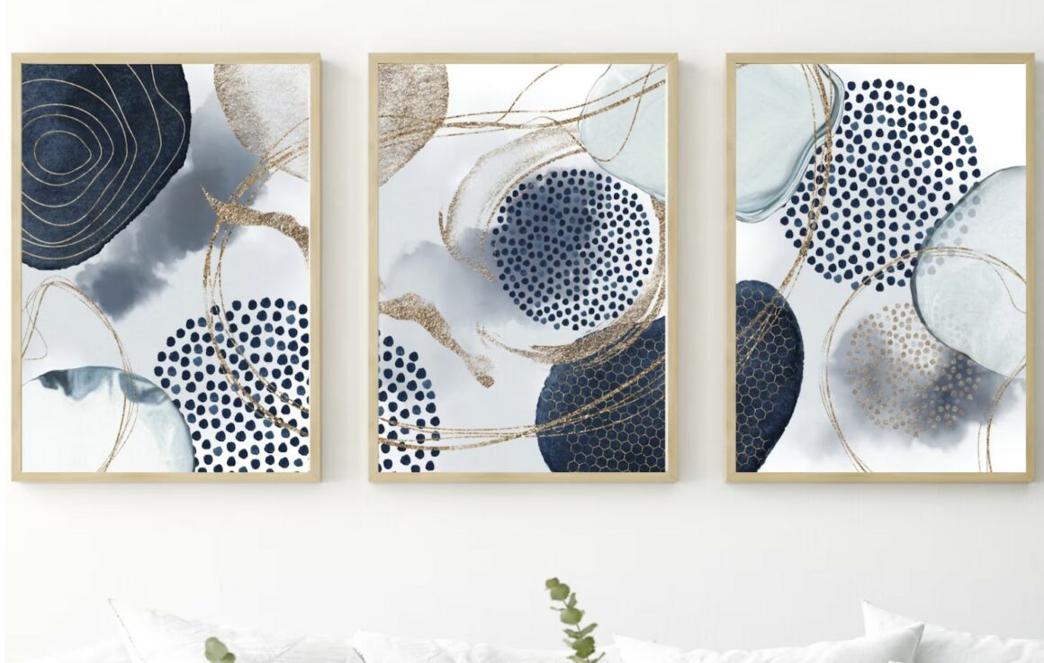 WaterColour Shapes Printable Wall Art