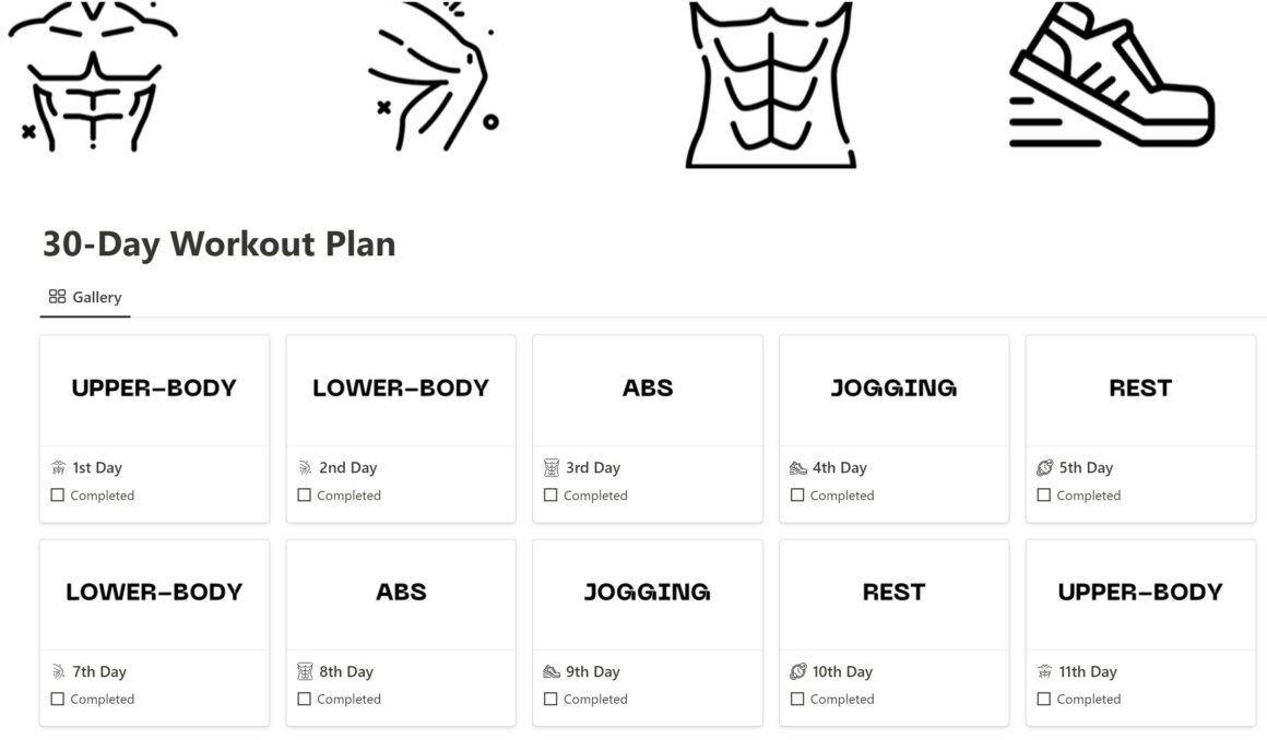 De Notion Health and Wellness Templates