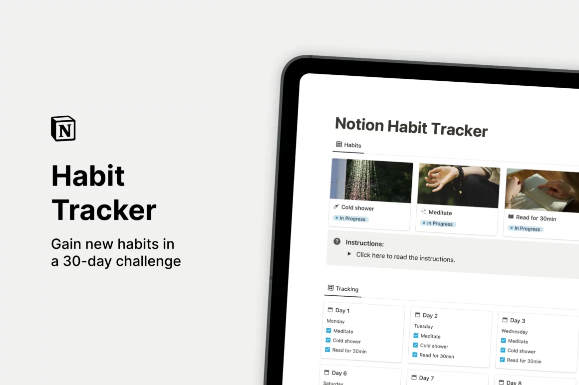 Free Notion Habit Tracker