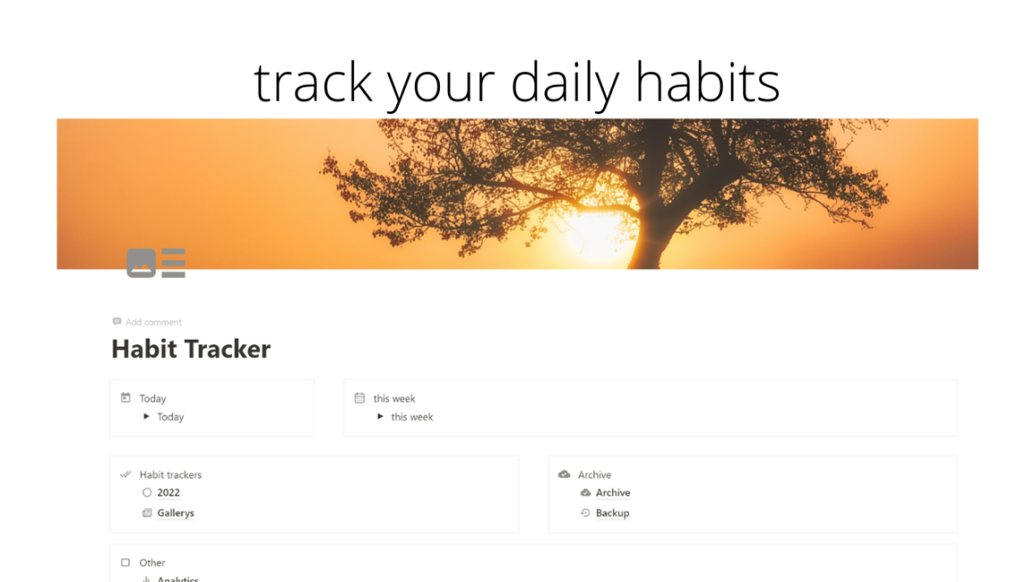Free Notion Habit Tracker