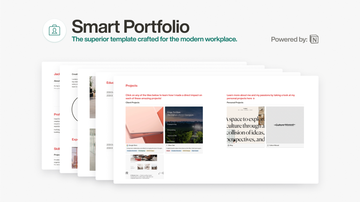 Smart Portfolio Notion Template