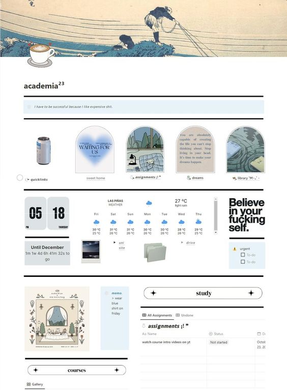 Notion Template Inspiration