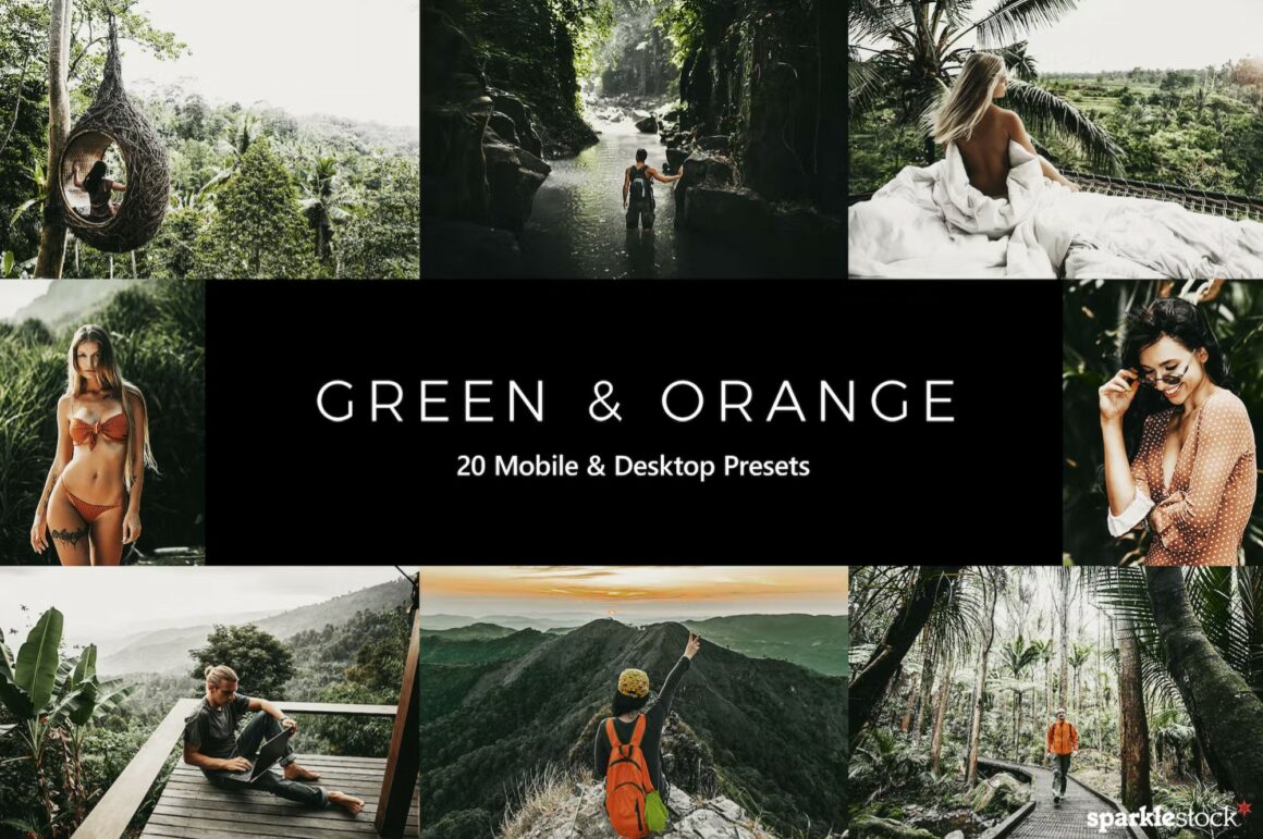 Green and Orange Lightroom Presets