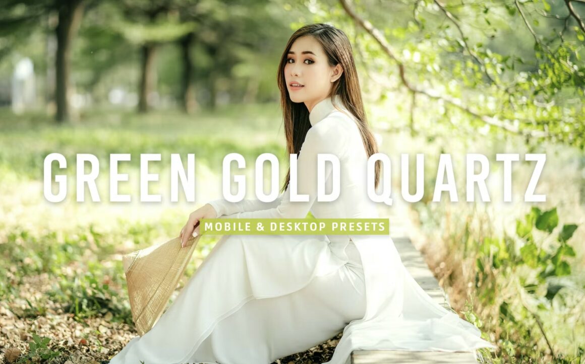 Green Gold Quartz Mobile & Desktop Lightroom Prese