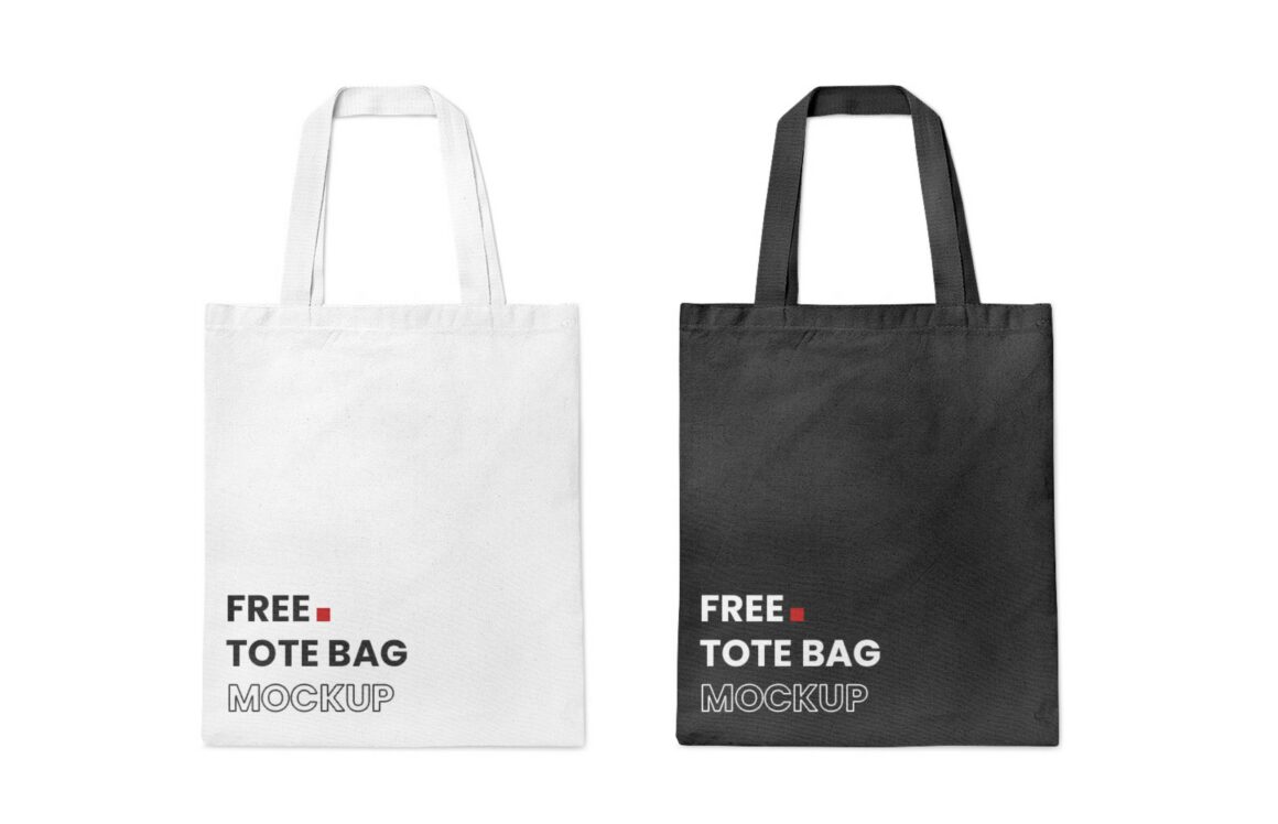 Free Cotton Tote Bag Mockup