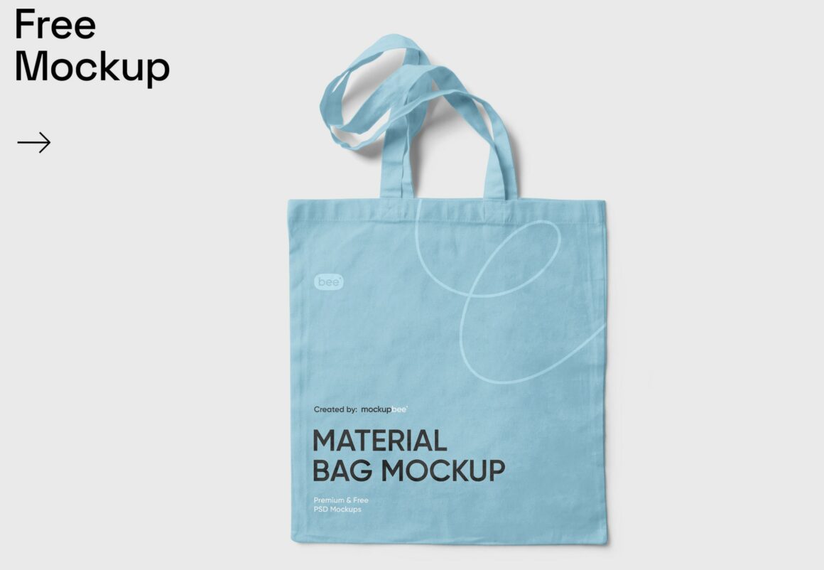 Free Cotton Tote Bag Mockup