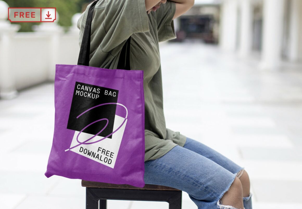 Free Cotton Tote Bag Mockup