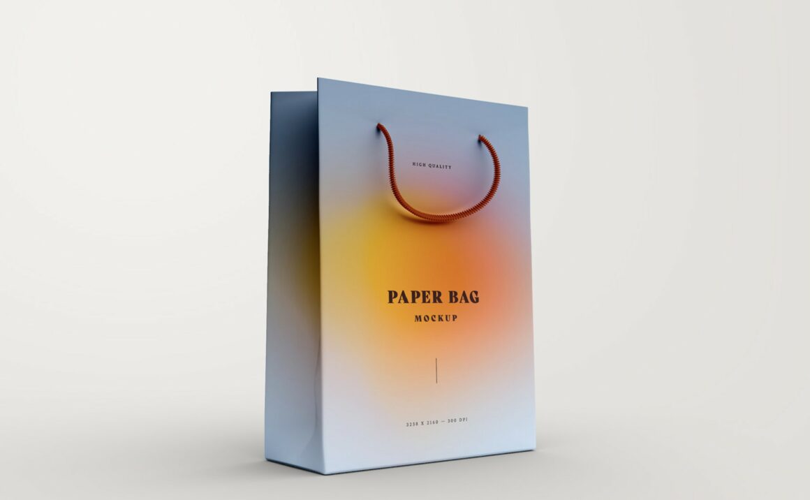 Paper Bag Mockups for PSD