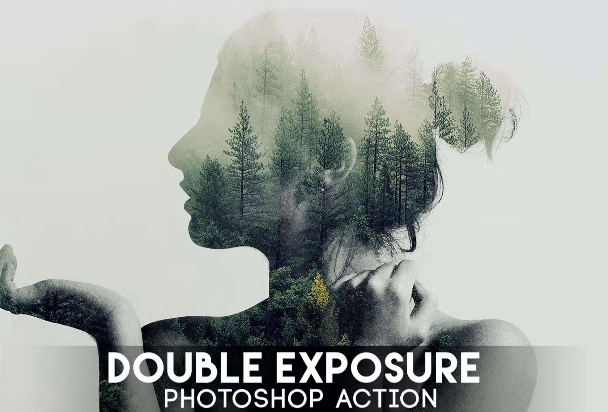 advanced double exposure - photoshop action free download