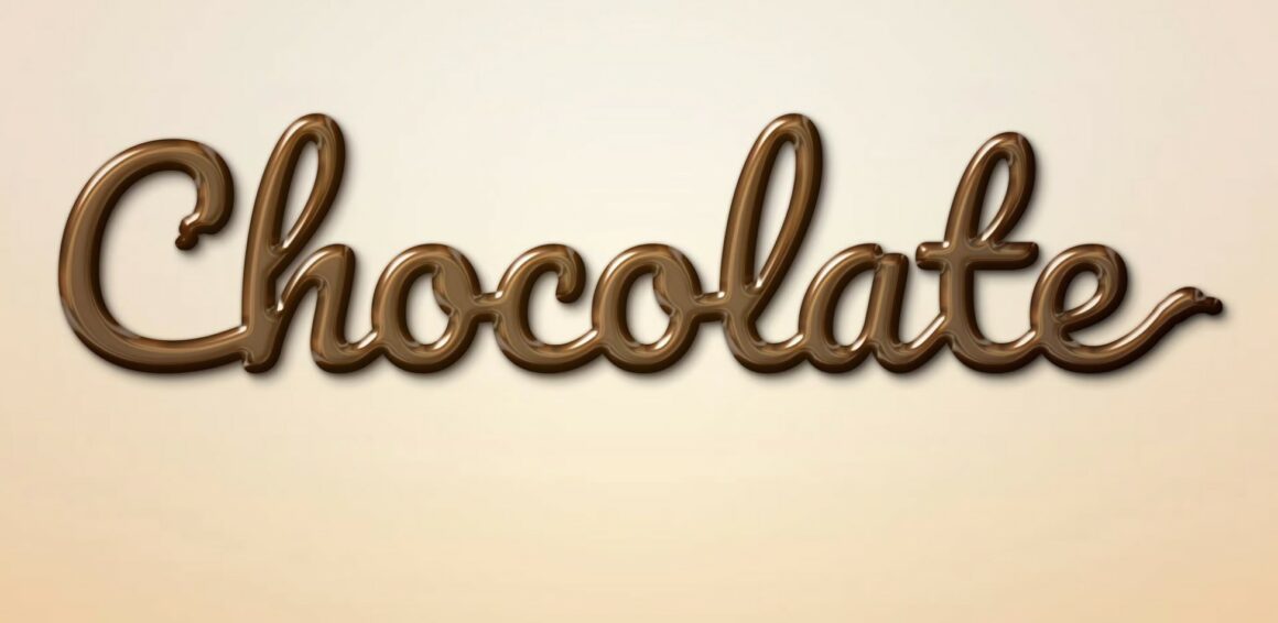 Chocolate text effect