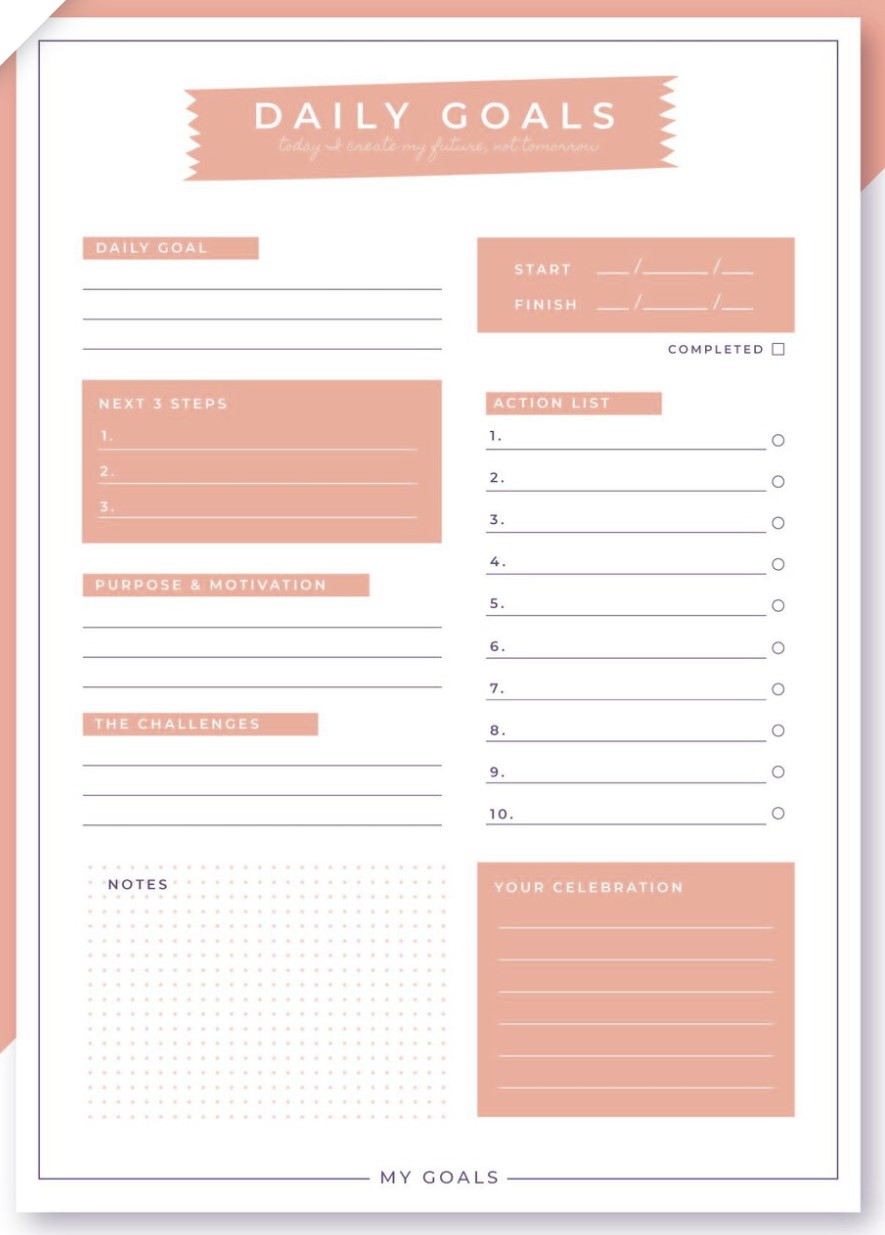 Printable Daily Planner 