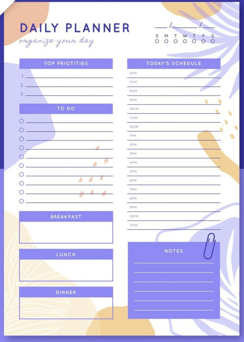 16 Best Printable Daily Planner - Inspiration & Productivity for Everyone