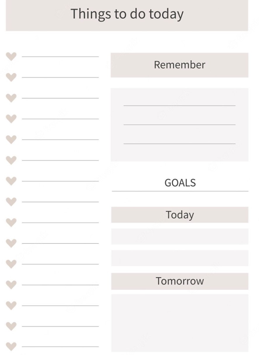 Printable Daily Planner 