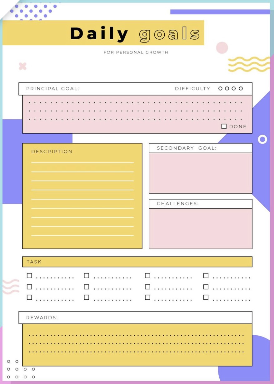 Printable Daily Planner 