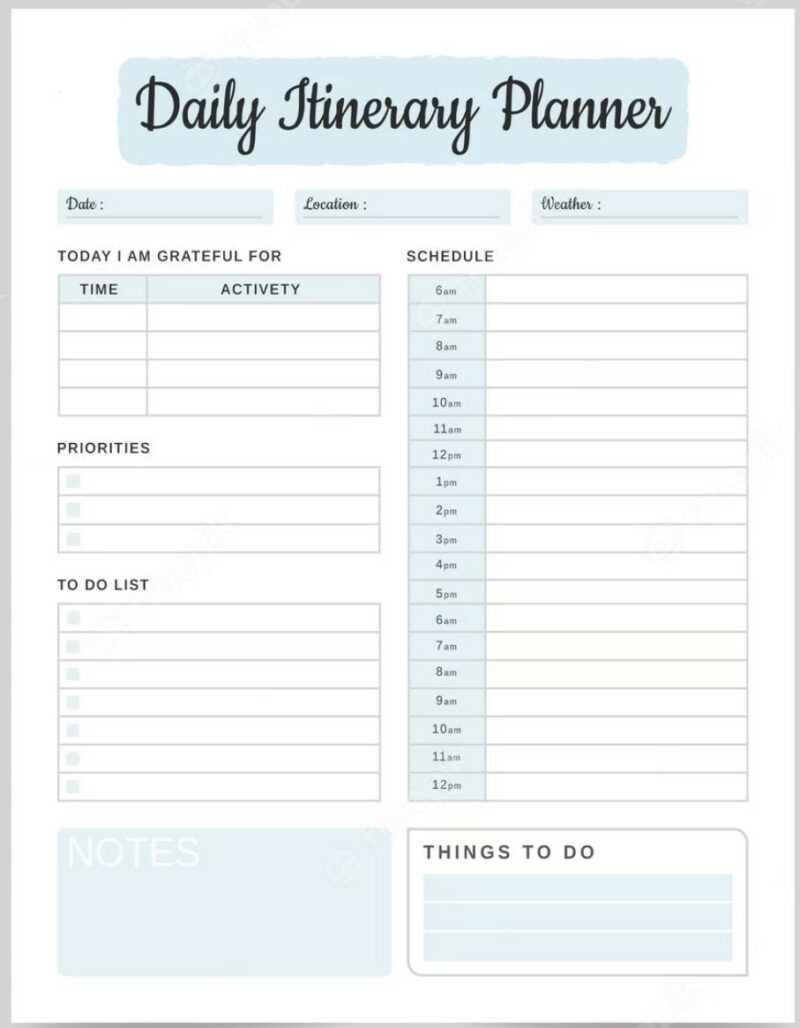 16 Best Printable Daily Planner - Inspiration & Productivity for Everyone