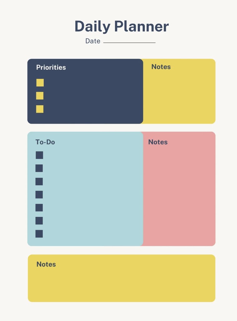 Printable Daily Planner 