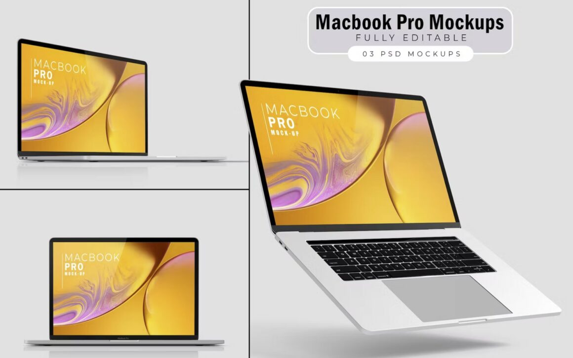 MacBook Mockups PSD Templates