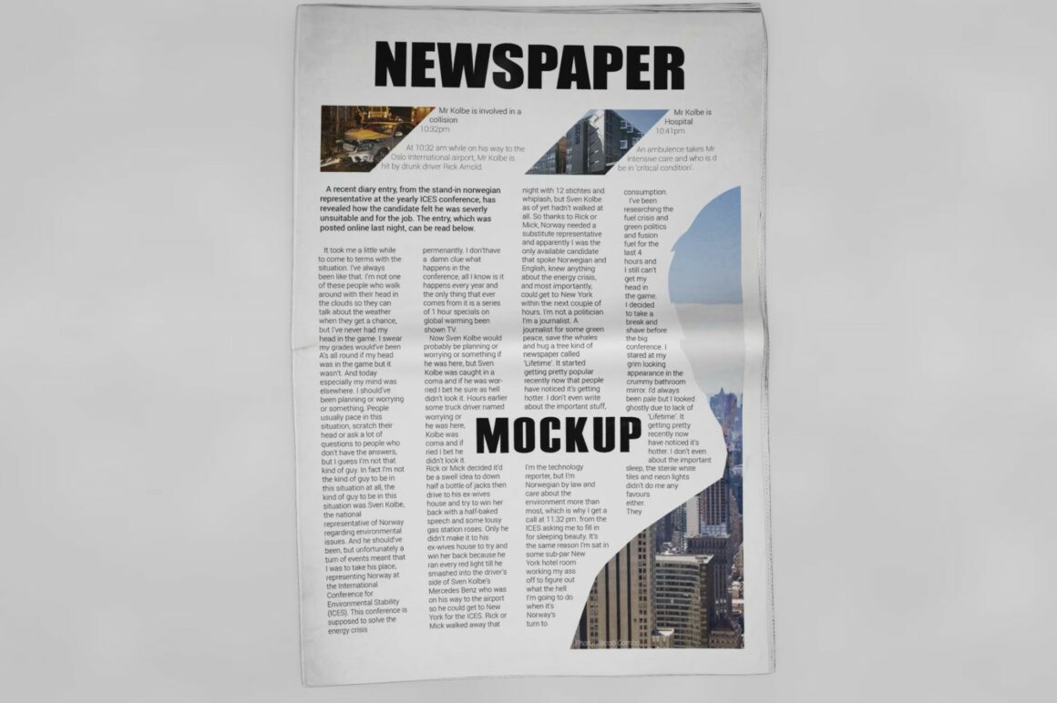 Newspaper Mockup Templates