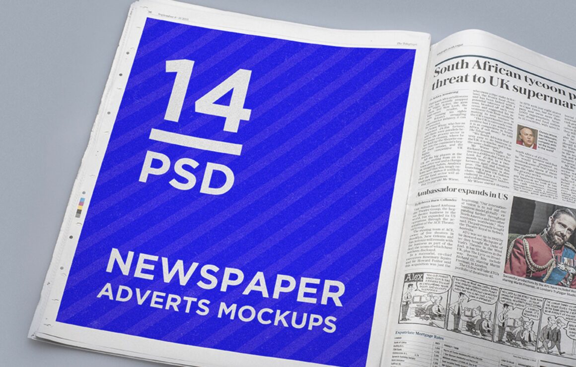 15 Free Newspaper Mockup Templates - Inspiration & Productivity for