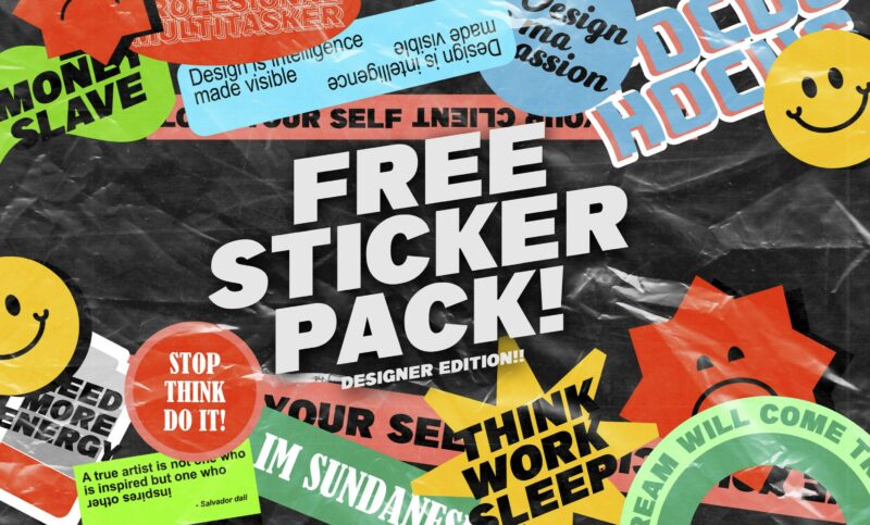 7318+ Sticker Mockup Free Psd