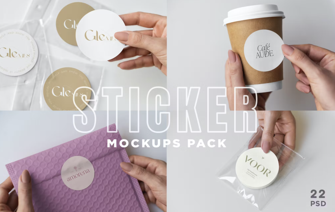 Sticker Mockups 20