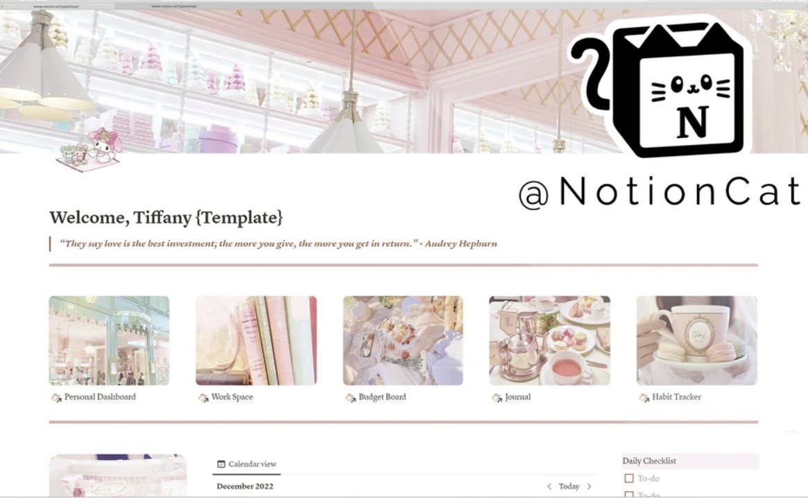 25 Aesthetic Notion Templates