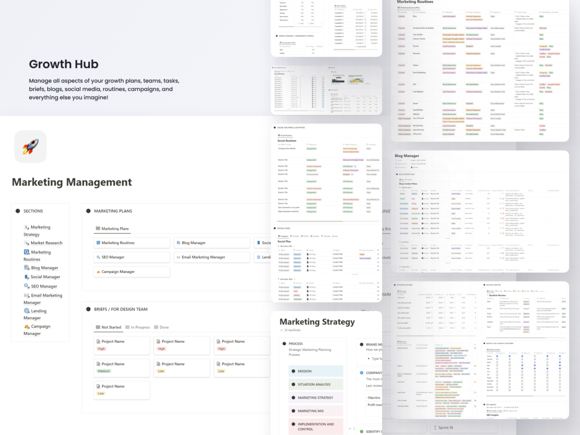 Growth Hub Template for Notion